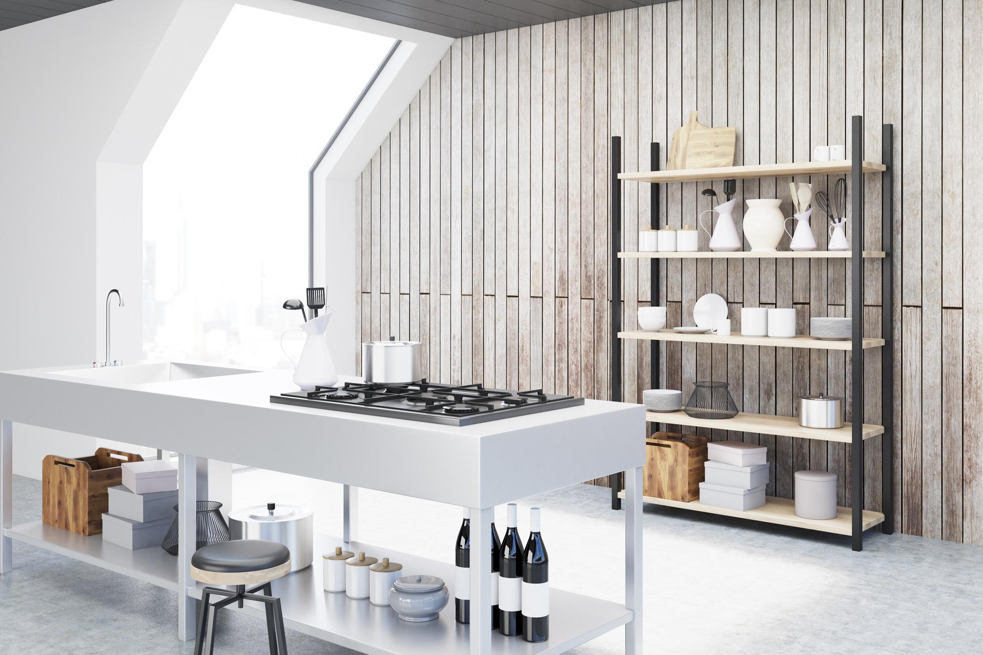 Inviting kitchen interior with natural light
